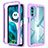 Coque Rebord Contour Silicone et Vitre Transparente Housse Etui 360 Degres pour Motorola Moto Edge (2022) 5G Violet