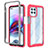 Coque Rebord Contour Silicone et Vitre Transparente Housse Etui 360 Degres pour Motorola Moto Edge S 5G Petit