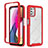 Coque Rebord Contour Silicone et Vitre Transparente Housse Etui 360 Degres pour Motorola Moto G Stylus (2021) Rouge