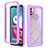 Coque Rebord Contour Silicone et Vitre Transparente Housse Etui 360 Degres pour Motorola Moto G10 Power Violet