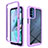 Coque Rebord Contour Silicone et Vitre Transparente Housse Etui 360 Degres pour Motorola Moto G31 Violet