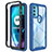 Coque Rebord Contour Silicone et Vitre Transparente Housse Etui 360 Degres pour Motorola Moto G71 5G Petit