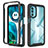 Coque Rebord Contour Silicone et Vitre Transparente Housse Etui 360 Degres pour Motorola Moto G71s 5G Noir