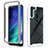 Coque Rebord Contour Silicone et Vitre Transparente Housse Etui 360 Degres pour Motorola Moto One Fusion Petit