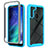 Coque Rebord Contour Silicone et Vitre Transparente Housse Etui 360 Degres pour Motorola Moto One Fusion Petit