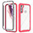 Coque Rebord Contour Silicone et Vitre Transparente Housse Etui 360 Degres pour Motorola Moto One Fusion Plus Petit