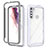 Coque Rebord Contour Silicone et Vitre Transparente Housse Etui 360 Degres pour Motorola Moto One Fusion Plus Petit