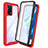 Coque Rebord Contour Silicone et Vitre Transparente Housse Etui 360 Degres pour Oppo Reno6 Lite Rouge