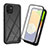 Coque Rebord Contour Silicone et Vitre Transparente Housse Etui 360 Degres pour Samsung Galaxy A03 Noir