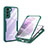 Coque Rebord Contour Silicone et Vitre Transparente Housse Etui 360 Degres pour Samsung Galaxy S21 5G Petit