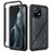 Coque Rebord Contour Silicone et Vitre Transparente Housse Etui 360 Degres pour Xiaomi Mi 11 Lite 4G Noir