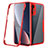 Coque Rebord Contour Silicone et Vitre Transparente Housse Etui 360 Degres pour Xiaomi Mi 12S 5G Rouge