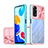 Coque Rebord Contour Silicone et Vitre Transparente Housse Etui 360 Degres QW1 pour Xiaomi Redmi Note 11 4G (2022) Bleu Ciel