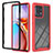 Coque Rebord Contour Silicone et Vitre Transparente Housse Etui 360 Degres YB1 pour Motorola Moto Edge 40 Pro 5G Rouge