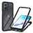 Coque Rebord Contour Silicone et Vitre Transparente Housse Etui 360 Degres YB1 pour Motorola Moto G53 5G Noir