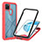 Coque Rebord Contour Silicone et Vitre Transparente Housse Etui 360 Degres YB1 pour Realme C25Y India Rouge