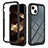 Coque Rebord Contour Silicone et Vitre Transparente Housse Etui 360 Degres YB2 pour Apple iPhone 13 Noir