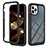 Coque Rebord Contour Silicone et Vitre Transparente Housse Etui 360 Degres YB2 pour Apple iPhone 13 Pro Max Noir