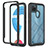 Coque Rebord Contour Silicone et Vitre Transparente Housse Etui 360 Degres YB2 pour Realme C21Y Noir