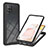 Coque Rebord Contour Silicone et Vitre Transparente Housse Etui 360 Degres YB2 pour Samsung Galaxy A42 5G Noir