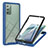 Coque Rebord Contour Silicone et Vitre Transparente Housse Etui 360 Degres YB2 pour Samsung Galaxy Note 20 5G Bleu