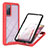 Coque Rebord Contour Silicone et Vitre Transparente Housse Etui 360 Degres YB2 pour Samsung Galaxy S20 FE (2022) 5G Rouge