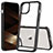 Coque Rebord Contour Silicone et Vitre Transparente Housse Etui 360 Degres ZJ1 pour Apple iPhone 13 Noir