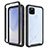 Coque Rebord Contour Silicone et Vitre Transparente Housse Etui 360 Degres ZJ1 pour Google Pixel 4a 5G Noir