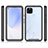 Coque Rebord Contour Silicone et Vitre Transparente Housse Etui 360 Degres ZJ1 pour Google Pixel 4a 5G Petit