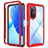 Coque Rebord Contour Silicone et Vitre Transparente Housse Etui 360 Degres ZJ1 pour Huawei Honor 50 SE 5G Rouge