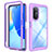 Coque Rebord Contour Silicone et Vitre Transparente Housse Etui 360 Degres ZJ1 pour Huawei Honor 50 SE 5G Violet Clair