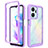 Coque Rebord Contour Silicone et Vitre Transparente Housse Etui 360 Degres ZJ1 pour Huawei Honor X7a Petit