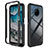 Coque Rebord Contour Silicone et Vitre Transparente Housse Etui 360 Degres ZJ1 pour Nokia X100 5G Noir