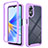 Coque Rebord Contour Silicone et Vitre Transparente Housse Etui 360 Degres ZJ1 pour Oppo A17 Violet Clair