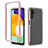 Coque Rebord Contour Silicone et Vitre Transparente Housse Etui 360 Degres ZJ1 pour Samsung Galaxy A04s Or Rose