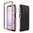 Coque Rebord Contour Silicone et Vitre Transparente Housse Etui 360 Degres ZJ1 pour Samsung Galaxy A13 4G Or Rose