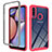 Coque Rebord Contour Silicone et Vitre Transparente Housse Etui 360 Degres ZJ1 pour Samsung Galaxy A20s Rose Rouge