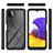 Coque Rebord Contour Silicone et Vitre Transparente Housse Etui 360 Degres ZJ1 pour Samsung Galaxy A22s 5G Petit