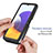 Coque Rebord Contour Silicone et Vitre Transparente Housse Etui 360 Degres ZJ1 pour Samsung Galaxy A22s 5G Petit
