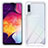 Coque Rebord Contour Silicone et Vitre Transparente Housse Etui 360 Degres ZJ1 pour Samsung Galaxy A30S Blanc