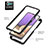 Coque Rebord Contour Silicone et Vitre Transparente Housse Etui 360 Degres ZJ1 pour Samsung Galaxy A32 4G Petit