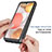 Coque Rebord Contour Silicone et Vitre Transparente Housse Etui 360 Degres ZJ1 pour Samsung Galaxy A42 5G Petit