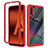 Coque Rebord Contour Silicone et Vitre Transparente Housse Etui 360 Degres ZJ1 pour Samsung Galaxy A70S Rouge