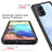 Coque Rebord Contour Silicone et Vitre Transparente Housse Etui 360 Degres ZJ1 pour Samsung Galaxy A71 4G A715 Petit