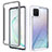 Coque Rebord Contour Silicone et Vitre Transparente Housse Etui 360 Degres ZJ1 pour Samsung Galaxy A81 Blanc