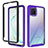 Coque Rebord Contour Silicone et Vitre Transparente Housse Etui 360 Degres ZJ1 pour Samsung Galaxy A81 Violet Clair