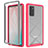 Coque Rebord Contour Silicone et Vitre Transparente Housse Etui 360 Degres ZJ1 pour Samsung Galaxy Note 20 5G Petit