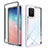 Coque Rebord Contour Silicone et Vitre Transparente Housse Etui 360 Degres ZJ1 pour Samsung Galaxy S10 Lite Blanc