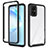 Coque Rebord Contour Silicone et Vitre Transparente Housse Etui 360 Degres ZJ1 pour Samsung Galaxy S20 Plus 5G Noir