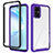 Coque Rebord Contour Silicone et Vitre Transparente Housse Etui 360 Degres ZJ1 pour Samsung Galaxy S20 Plus 5G Violet Clair